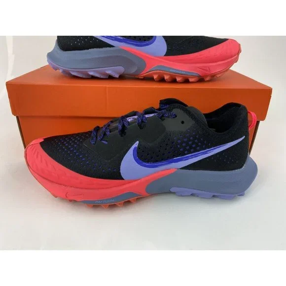 NEW Nike Air Zoom Terra Kiger 7 Black Red Purple Women's Trail Running Shoes - Picture 3 of 11